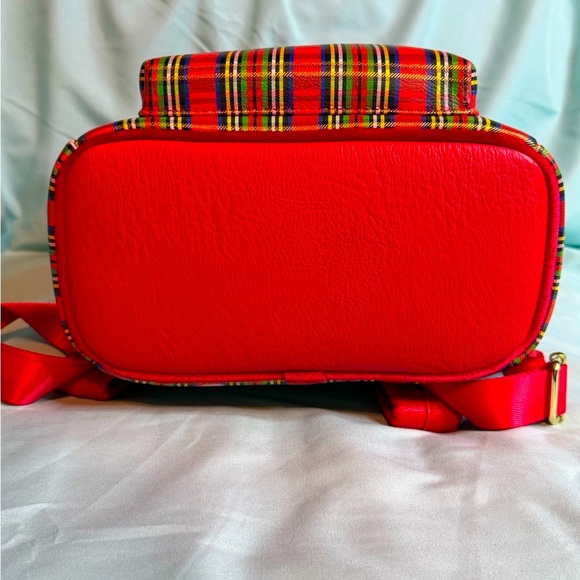 Loungefly x Disney Parks Mickey Holiday Red Plaid Backpack - NWOTs - Picture 5 of 6
